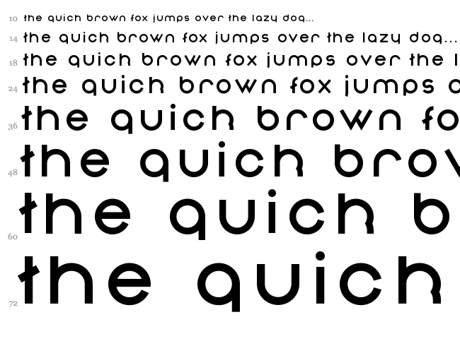 Nonchalance font waterfall